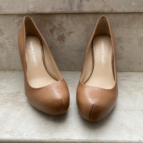 Franco Sarto Cicero platform Pumps in Natural - Picture 1 of 2